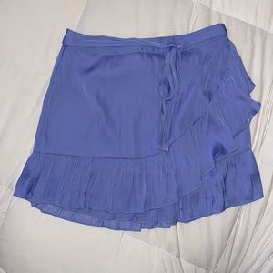 Purple skirt with ruffles